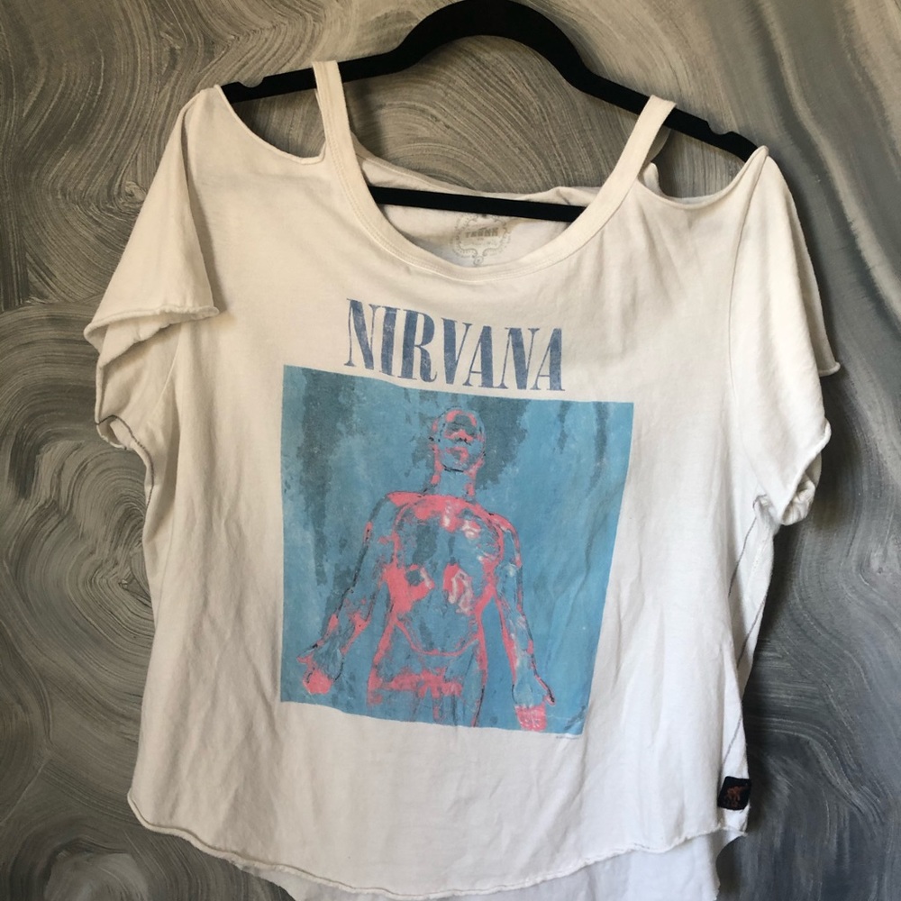 TRUNK LTD. nirvana graphic t-shirt with cut outs - Picture 3 of 7